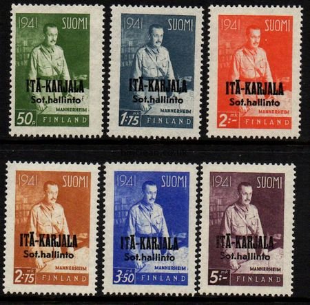 (image for) 1941 Marshal Mannerheim Overprints