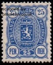 (image for) 1895 25p Blue