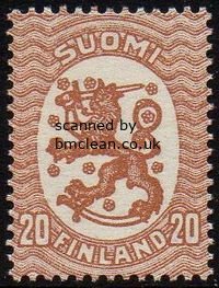 (image for) 20p Brown Perf 14½ x 15