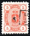 (image for) 1875-84 5 penni Orange (F/U)