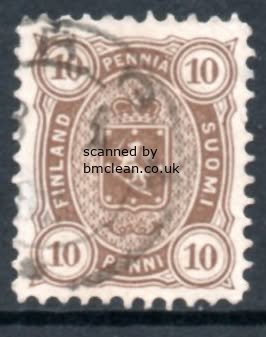 (image for) 1875-84 10 penni Brown (F/U)