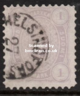 (image for) 1877 1 mark Mauve (F/U)