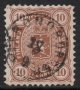 (image for) 1882-84 10p Brown Perf 12½ (F/U)