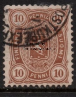 (image for) 1882-84 10p Brown Perf 12½ (F/U)