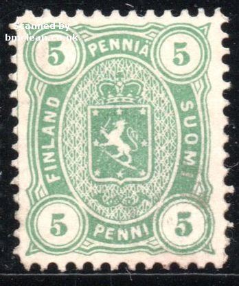 (image for) 1885 5p Green Perf 12½