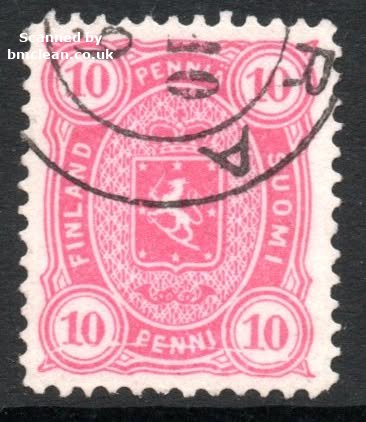 (image for) 1885 10p Rose Perf 12½ (used)