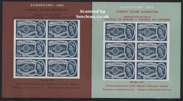 (image for) 1962 Great Britain - Eurostamp