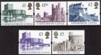 1992 - 95 Castle High Values (5v) (image for) 1992 - 95 Castle High Values (5v)