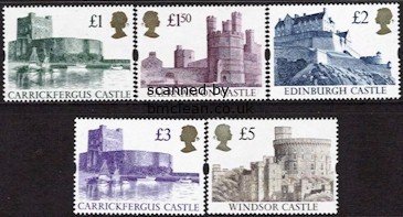 (image for) 1992 - 95 Castle High Values (5v)