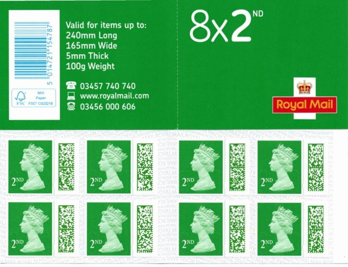 (image for) Discount 2nd Class Stamp Booklet