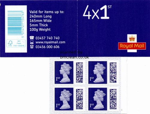 (image for) Discount 1st Class Stamp Booklet
