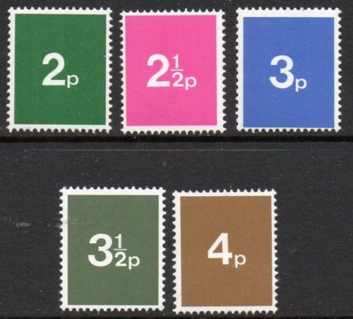 (image for) GB 1971 Post Office Training Stamps (Singles)