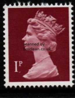 (image for) 1p Crimson 1 Centre Band