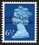 (image for) 6½p Greenish blue 2 Side Bands