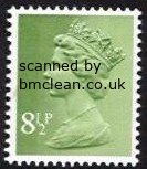 (image for) 8½p Yellowish green 2 Side Bands