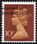 (image for) 10p Brown & chestnut 2 Side Bands