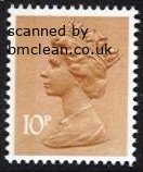 (image for) 10p Orange brown 2 Side Bands