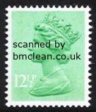 (image for) 12½p Light emerald Centre Band