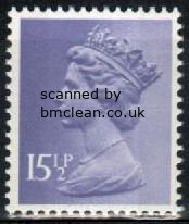 (image for) 15½p Pale violet 2 Side Bands
