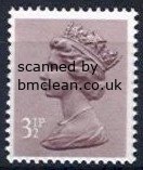 (image for) 3½p Purple brown