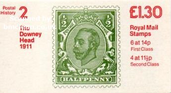 (image for) £1.30 The Downey Head Left Selvedge