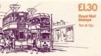 (image for) £1.30 Trams 2 Glasgow Right Selvedge