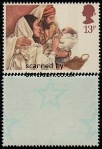 (image for) 1984 Christmas 13p Underprint