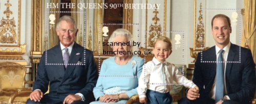 (image for) 2016 Queen's 90th Birthday (M/S)
