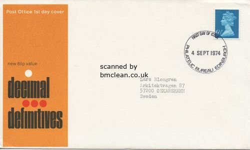 (image for) 1974 Decimals 6½p