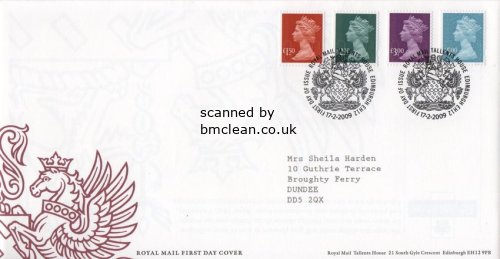 (image for) 2009 New High Value Definitives (4v)