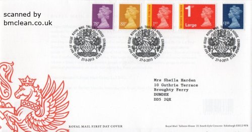 (image for) 2013 (March) New Definitives (3v + NVI)