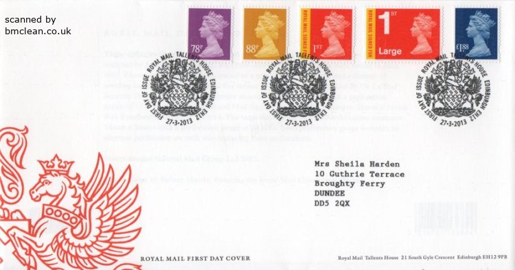 (image for) 2013 (March) New Definitives (3v + NVI)