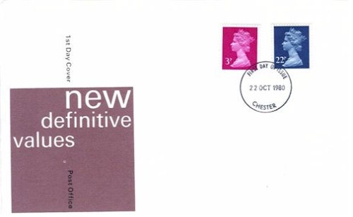 (image for) 1980 Definitives 3p & 22p