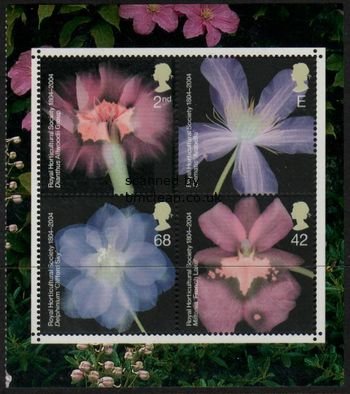 (image for) 2nd, E, 42p and 68p Flowers (Pane)