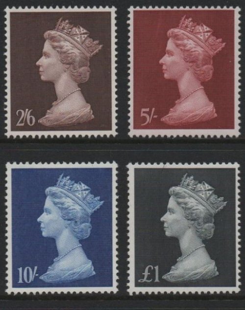 (image for) 1969 Machin High Values (4v)