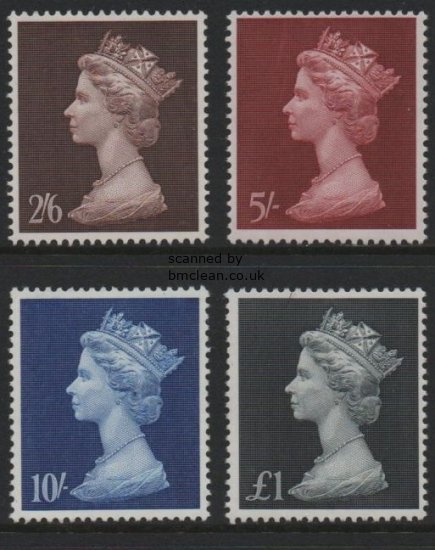 (image for) 1969 Machin High Values (4v)