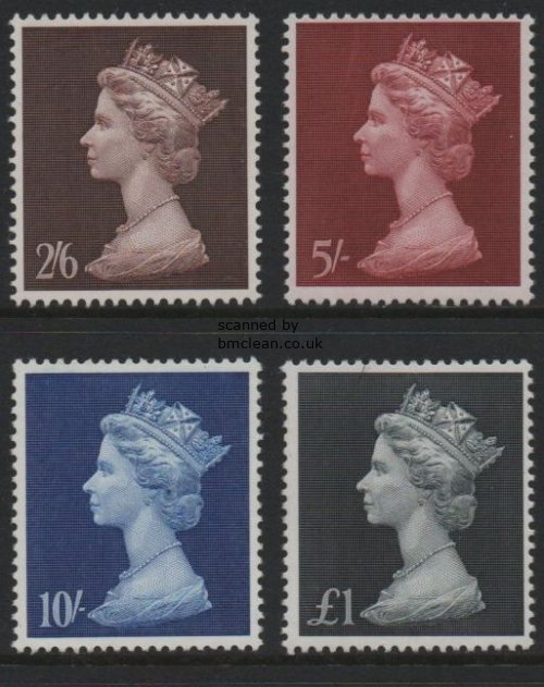 (image for) 1969 Machin High Values (4v)