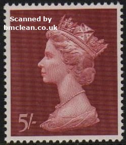 (image for) 1969 5/- Red