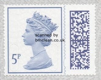 (image for) 5p Violet-Blue Barcode Machin