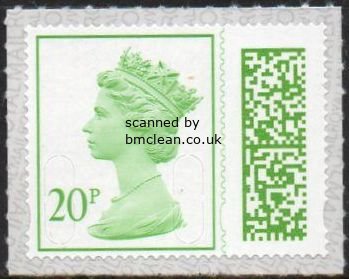 (image for) 20p Light Green Barcode Machin