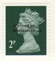 (image for) 2p Dull Green