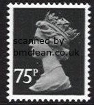 (image for) 75p Black Type I (Perf 14)