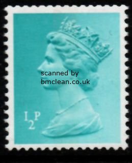 (image for) ½p Turquoise Centre Band