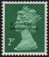 (image for) 2p Myrtle-green "AOP"