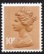 (image for) 10p Orange brown 2 Side Bands Type II