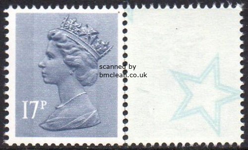 (image for) 17p Grey Blue 2 Side Bands Type 4 Underprint