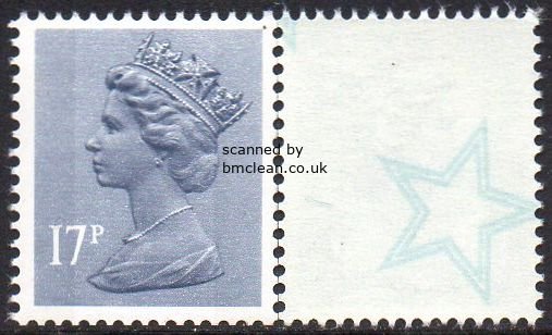 (image for) 17p Grey Blue 2 Side Bands Type 4 Underprint