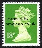 (image for) 18p Bright green Centre Band