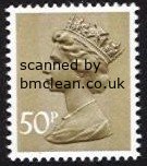 (image for) 50p Ochre brown 2 Side Bands