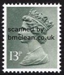 (image for) 13p Olive grey